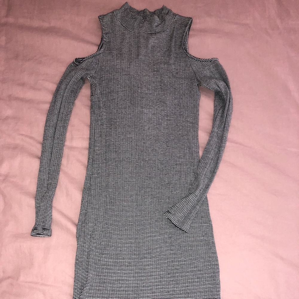 Dee Elle Bodycon Black and White Dress